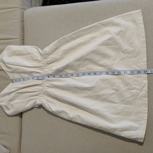 J. Crew | Ivory Linen-Viscose Blend Dress | XXS - Picture 5 of 8